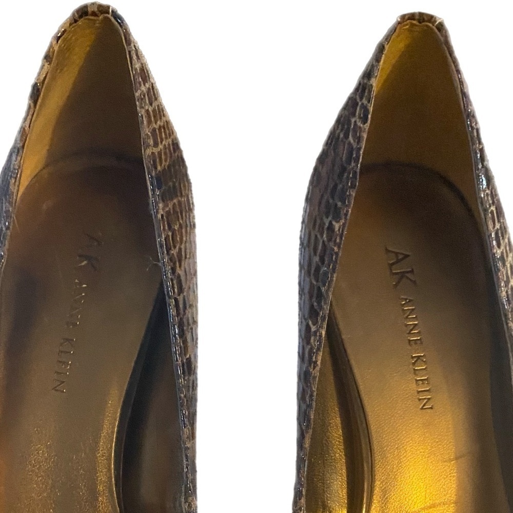 Anne Klein Akwystere High Heels, 3.5”, Animal Print, Snake Print, Sz 7, Pumps​ - Picture 13 of 15